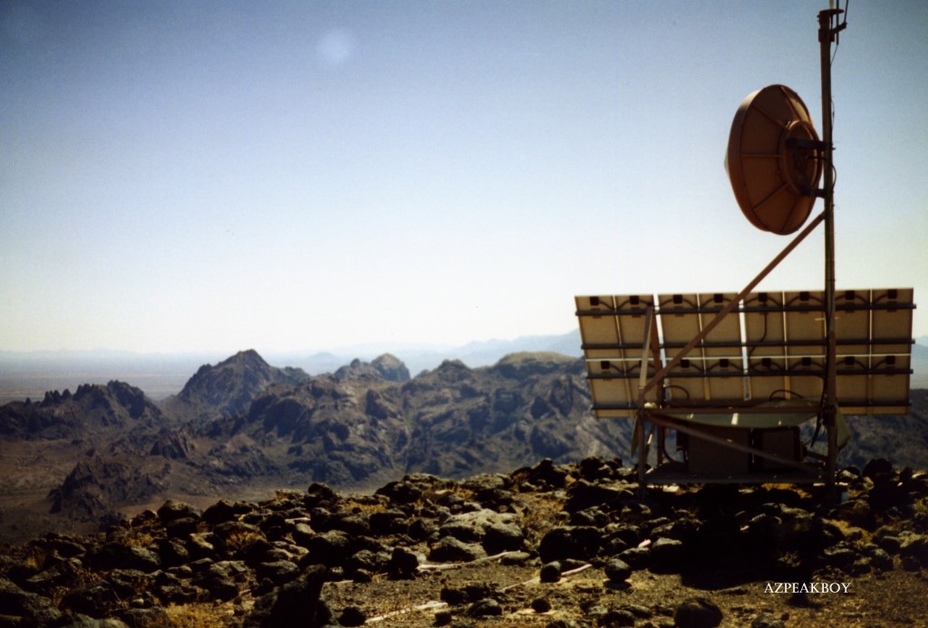 Looking south from the Aguila high point