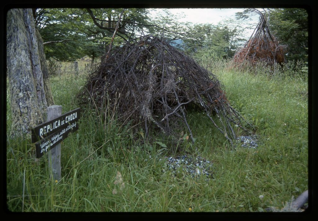 Re-created Indian dwelling at Harberton