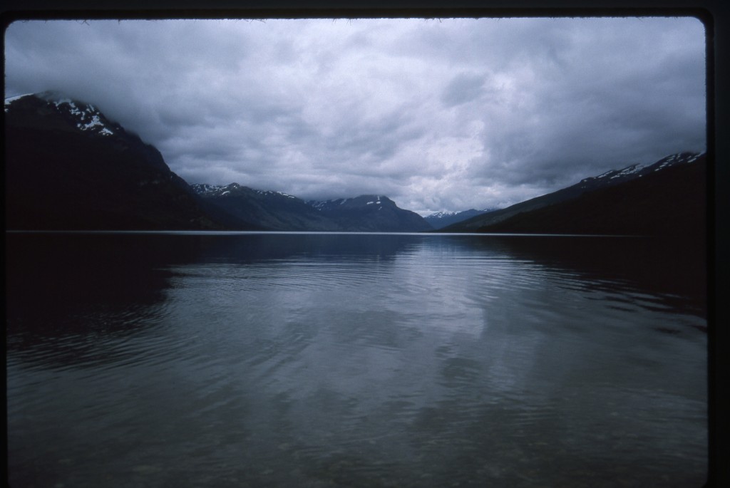 Looking up Lago Roca