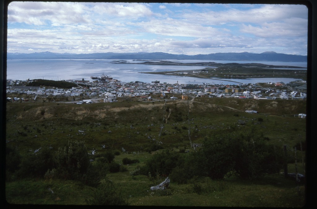 Looking back over Ushuaia