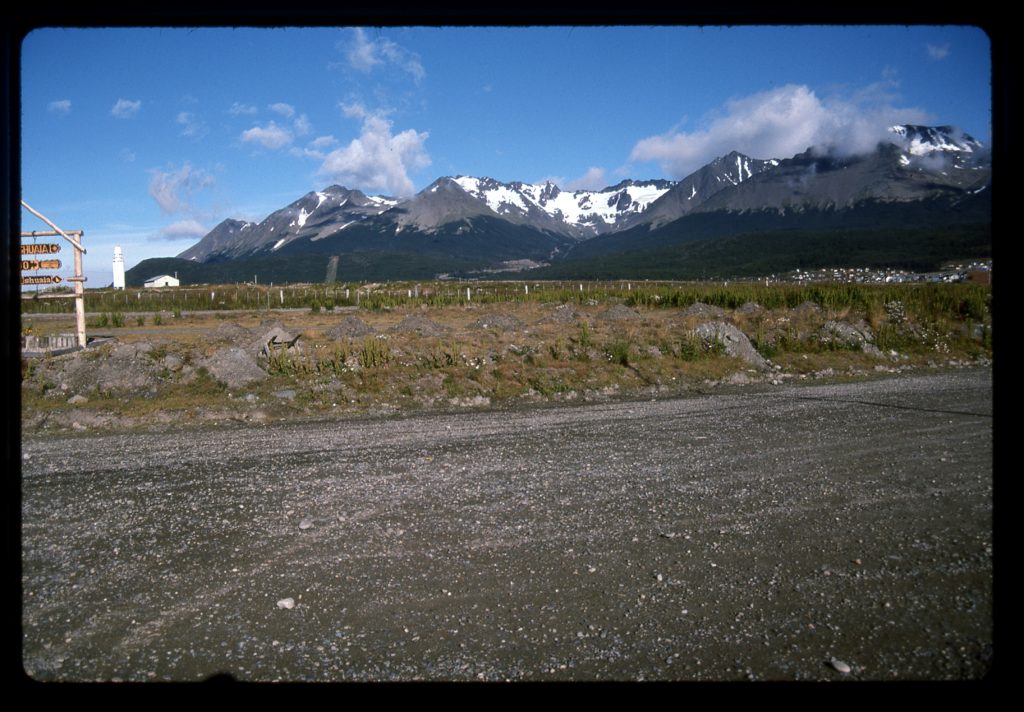 Looking northwest to the Martial Mountains from the airport.