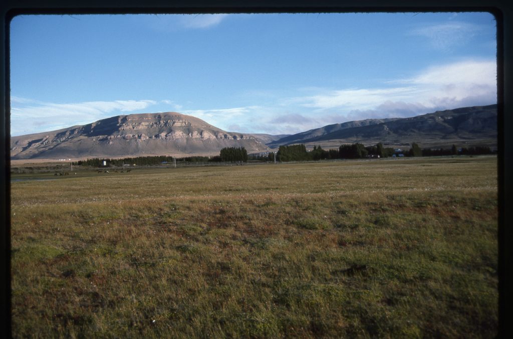 Near El Calafate, looking southeast late in the day.