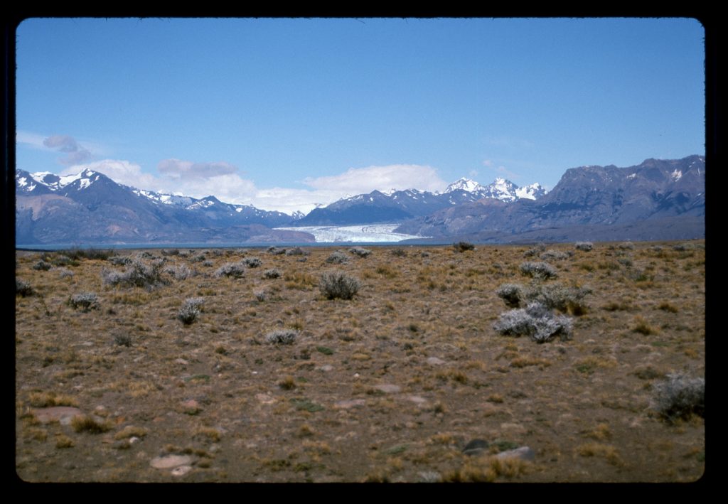 Looking west to the snout of the Viedma Glacier