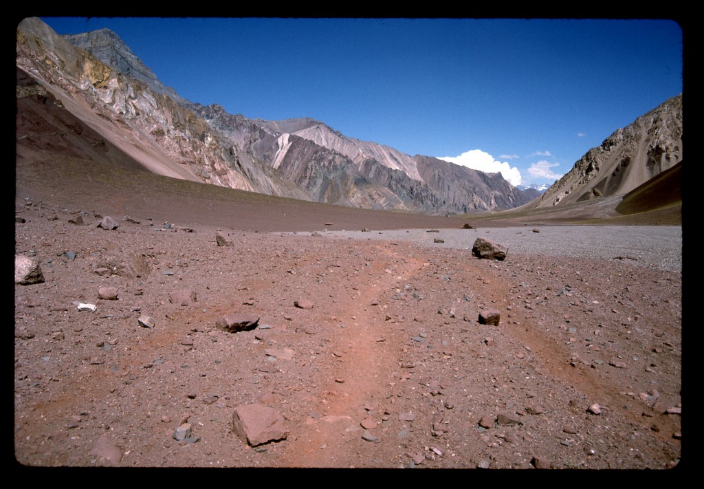 Looking south down the Horcones Valley