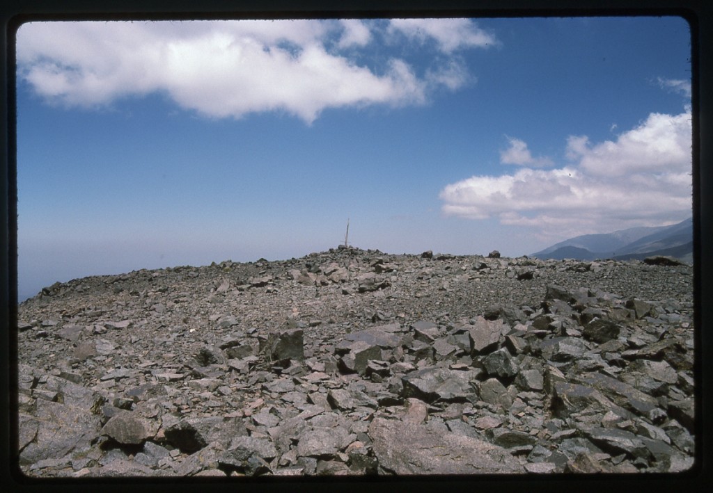The top of Loma Blanca