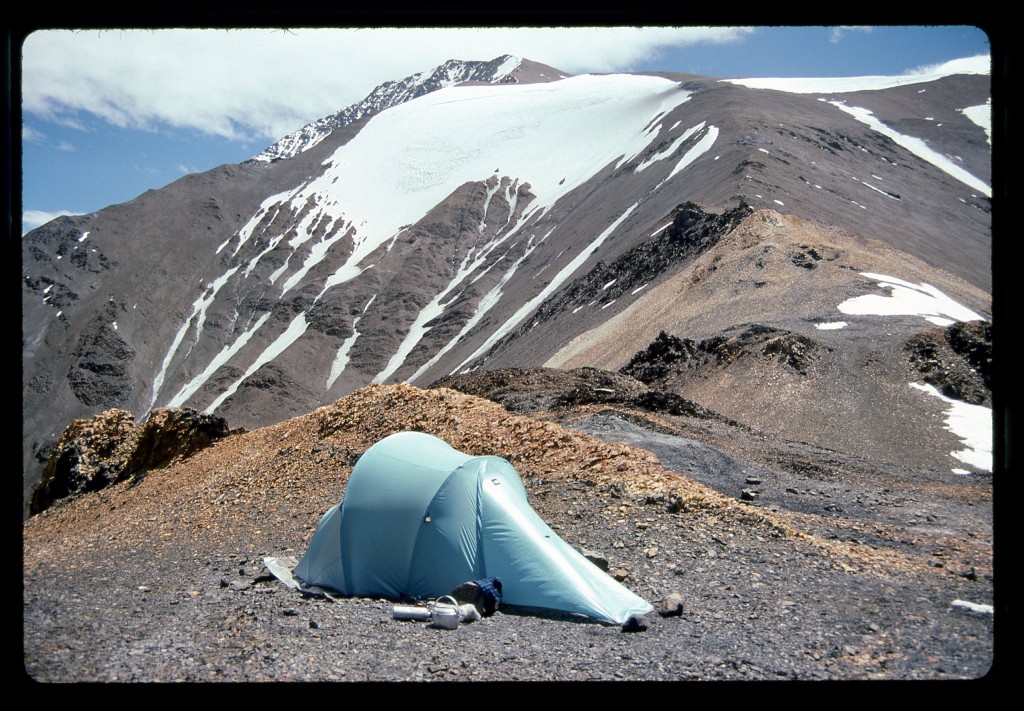 From my campsite, looking towards the area of the range high point. What you see in the background is over 3,000' above the tent.