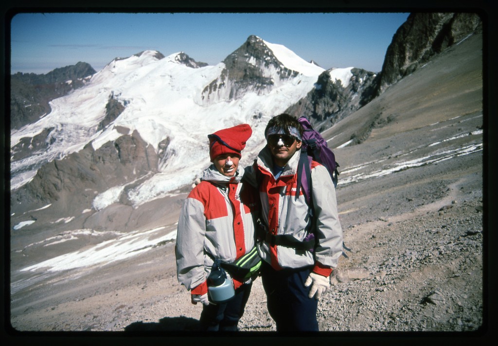 Leonardo and Gabriela at 17,000 feet