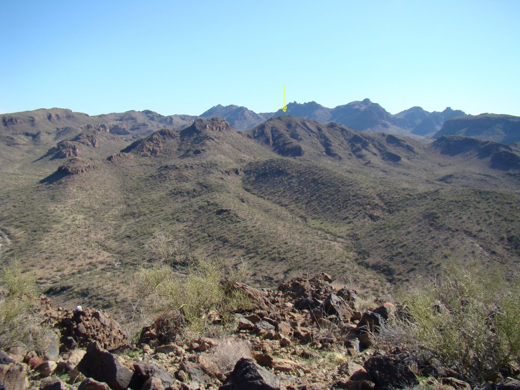 Looking southeast to Peak 308