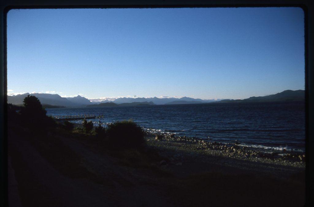 By the edge of the city, looking northwest along Lago Nahuel Huapi