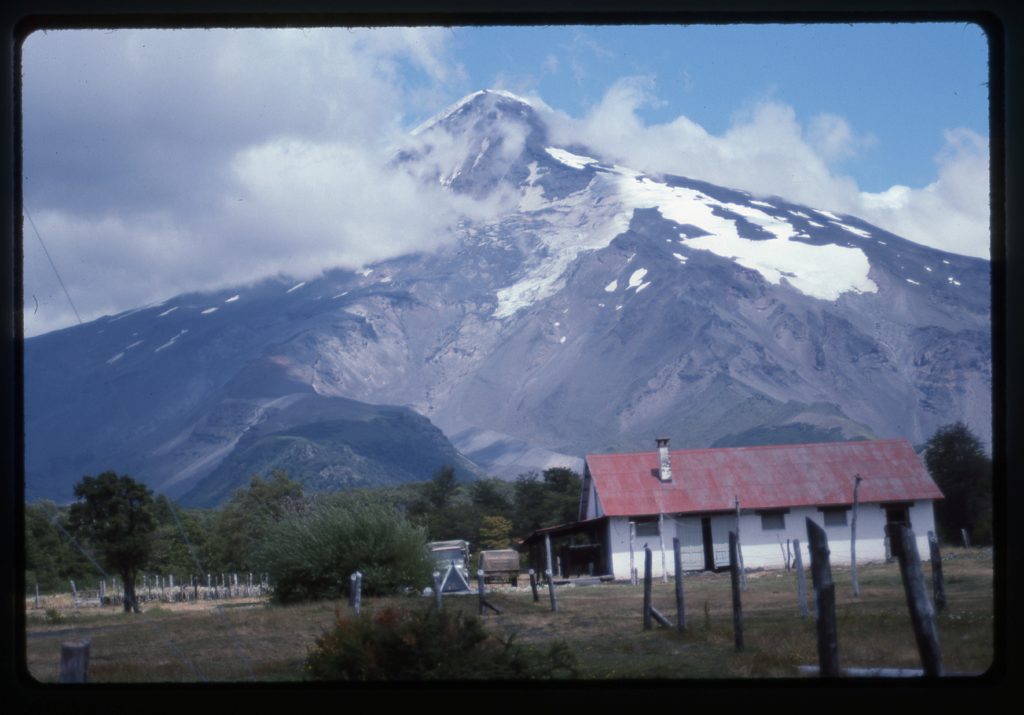 Volcán Lanín seen from Tromen, Argentina