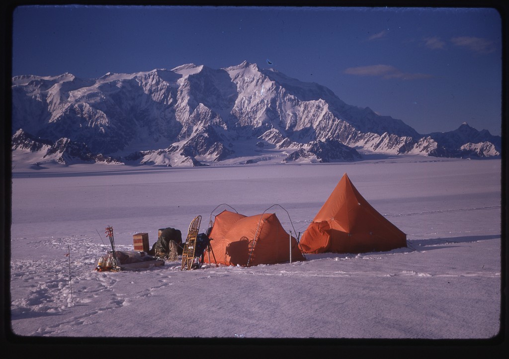 Base Camp with a view of Mt. Logan