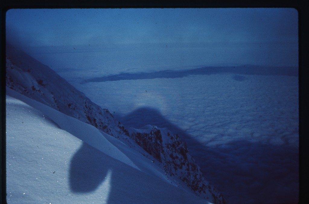 A Brocken specter from the summit