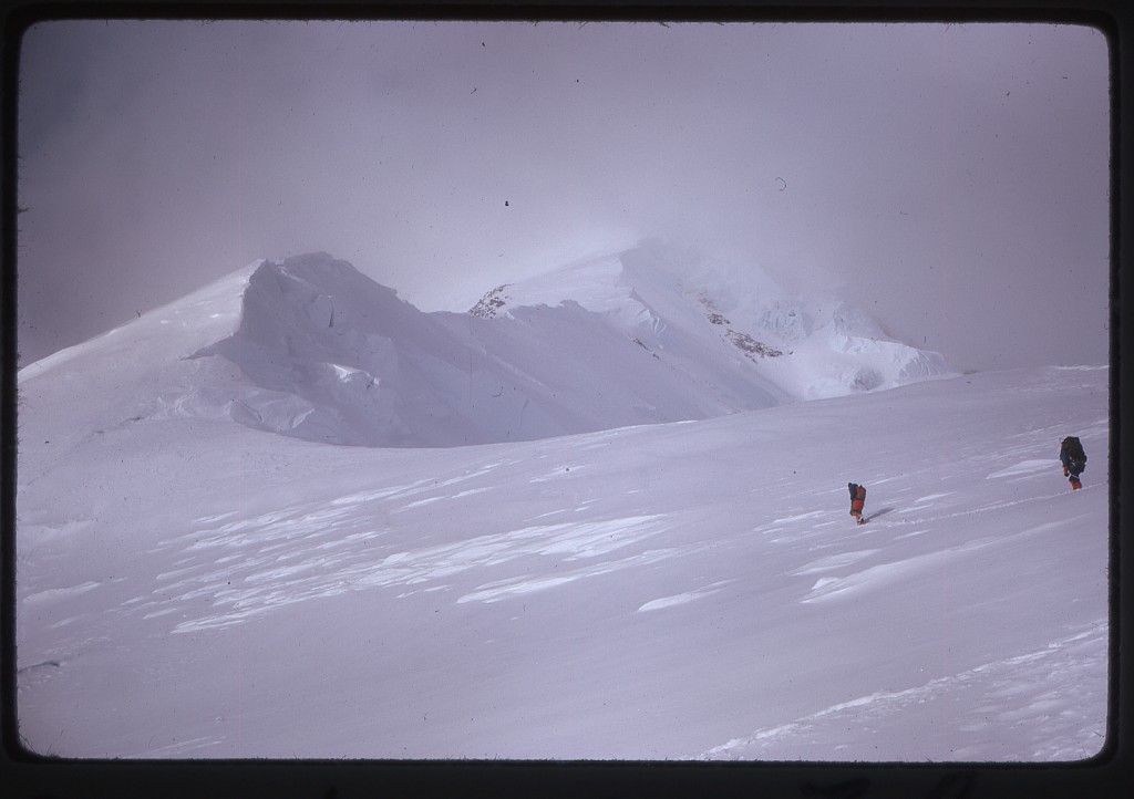 The climb to the summit.