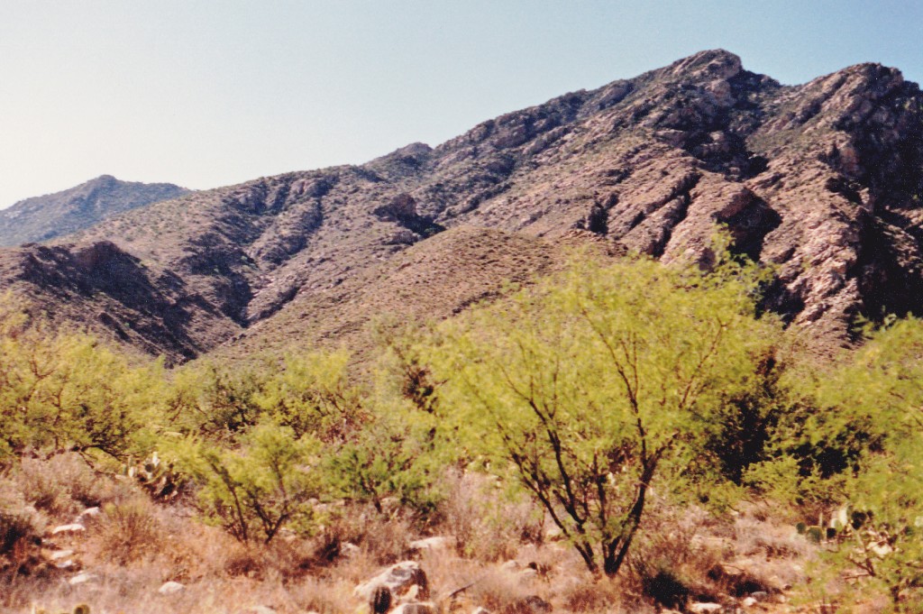 Looking up to the high point.