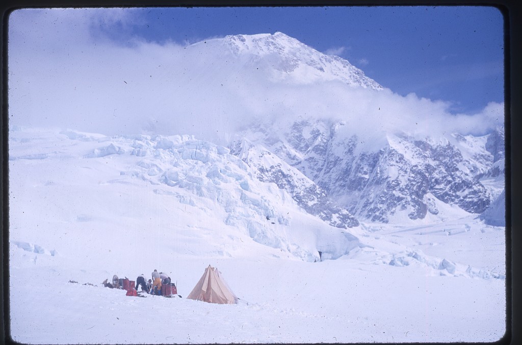 The camp at the airdrop site