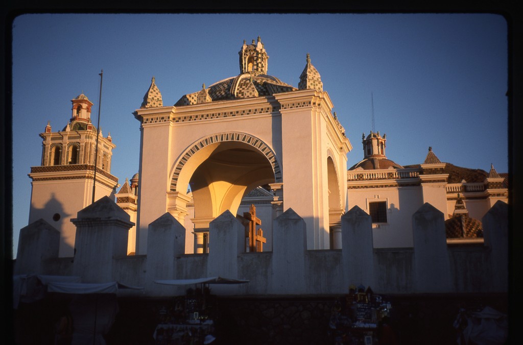 7-3-96 cathedral in Copacabana begun in 1605, Virgin statue carved in 1580 #2