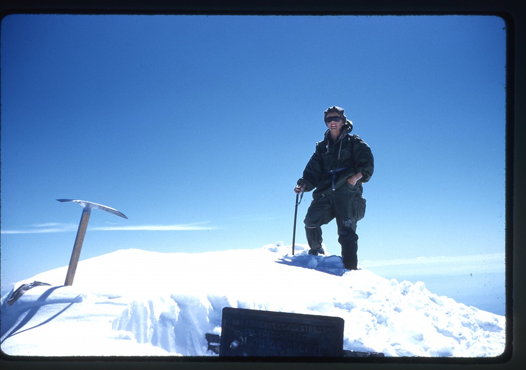 Barbara Lilley on the summit of Popo
