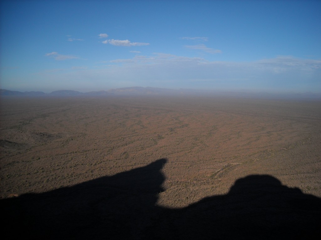 The shadow seen from the saddle