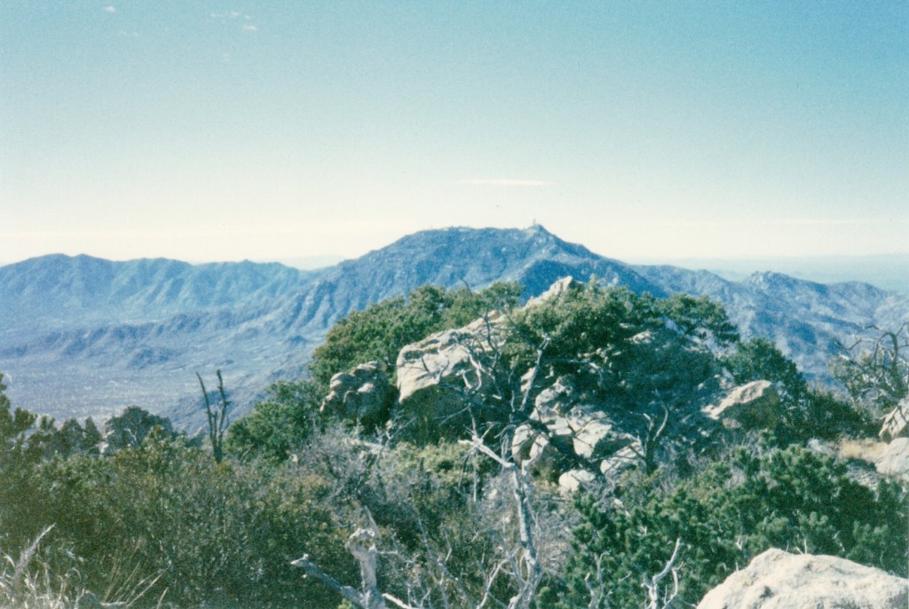 West to Kitt Peak from the summit