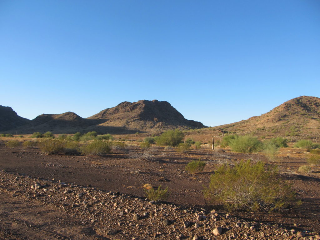 A view of Honker Peak from earlier in the day.