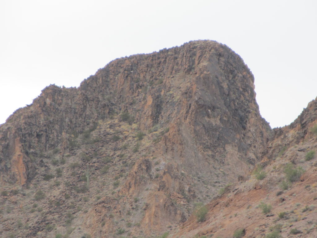 A close-up of the top of Anxiety Peak
