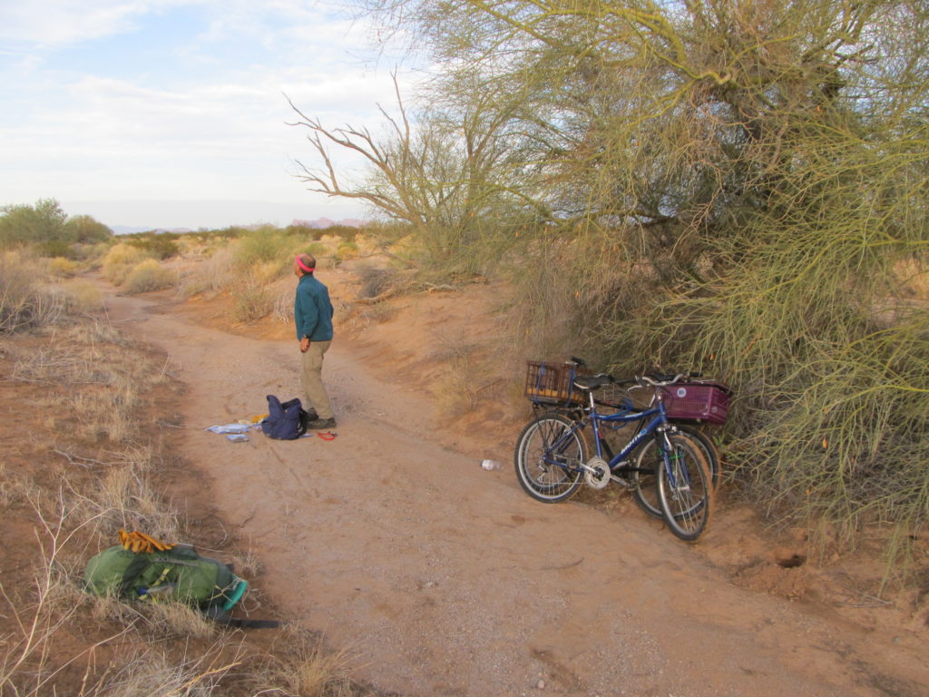 Where we left the bikes