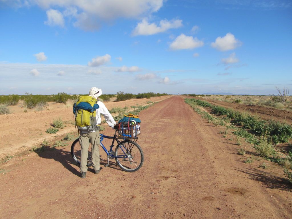 Our loaded packs and bikes