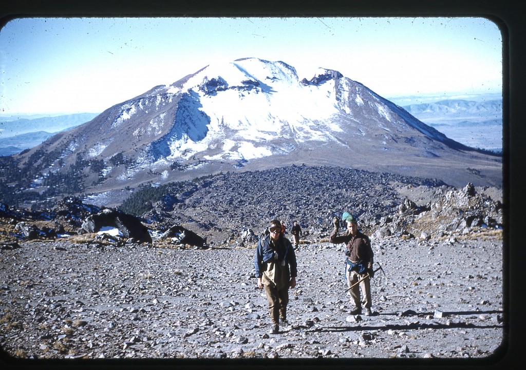 Starting the climb, looking back to Cerro Negra