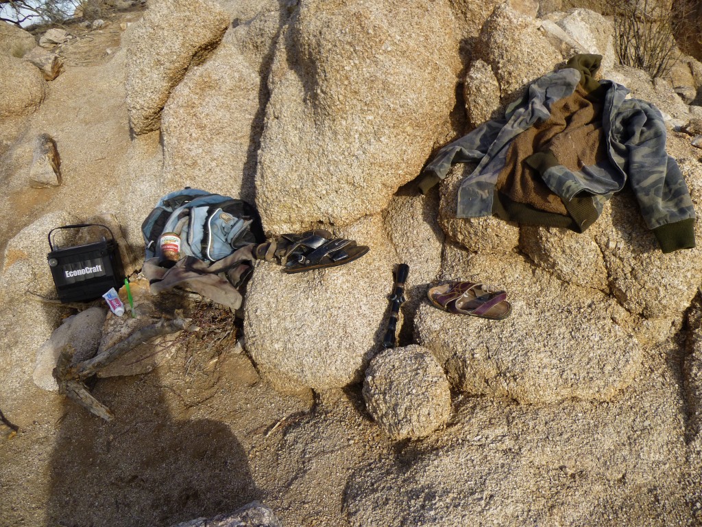 Items at the lookout site