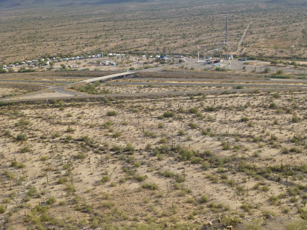 Looking down to I-8 and Highway 84 from Peak 2308