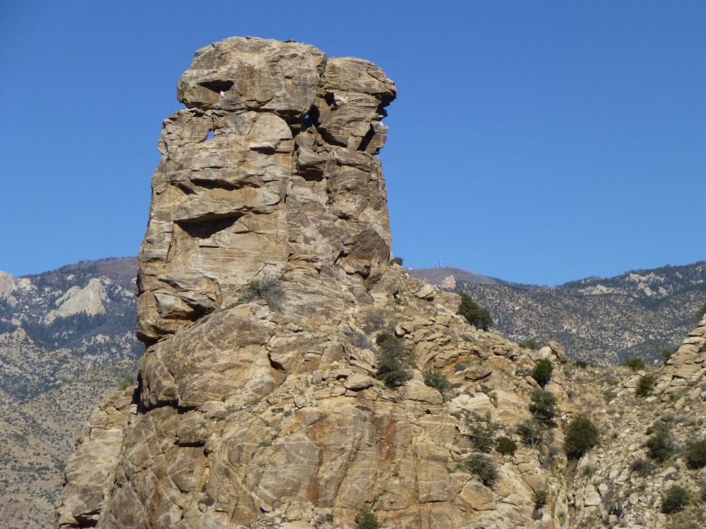 A pinnacle along the ridge