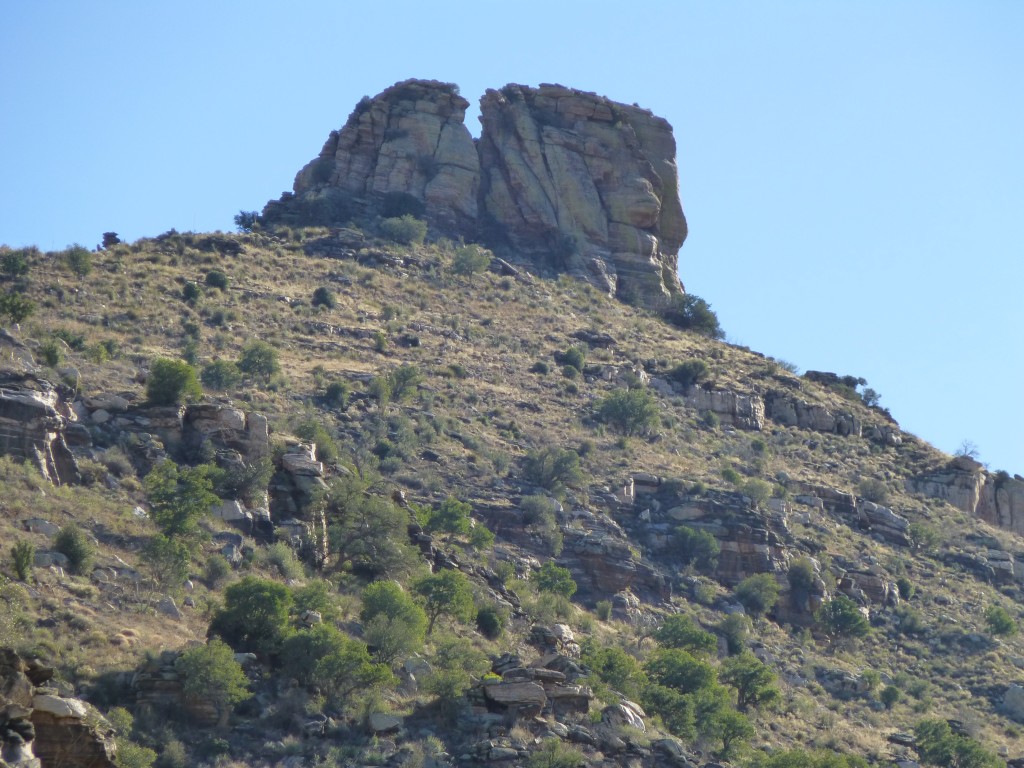 Looking back at Thimble Peak's summit area