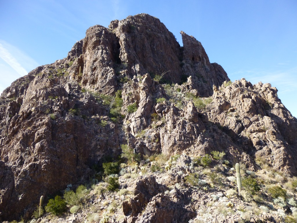 The upper part of Peak 3300, as seen from the notch to the east.