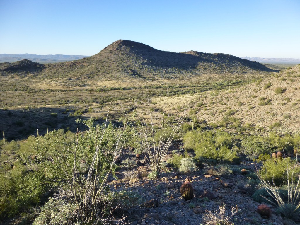 The east side of Peak 2500, as seen from Peak 2588 across the valley