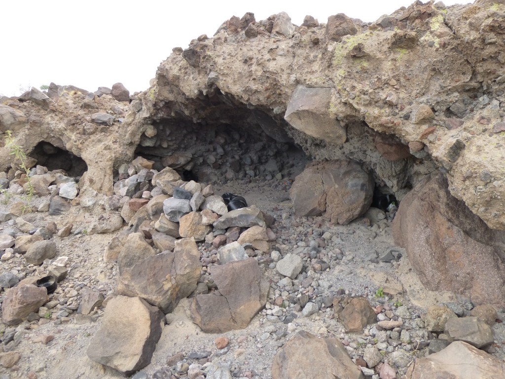 Smuggler's cave on top of Peak 1870