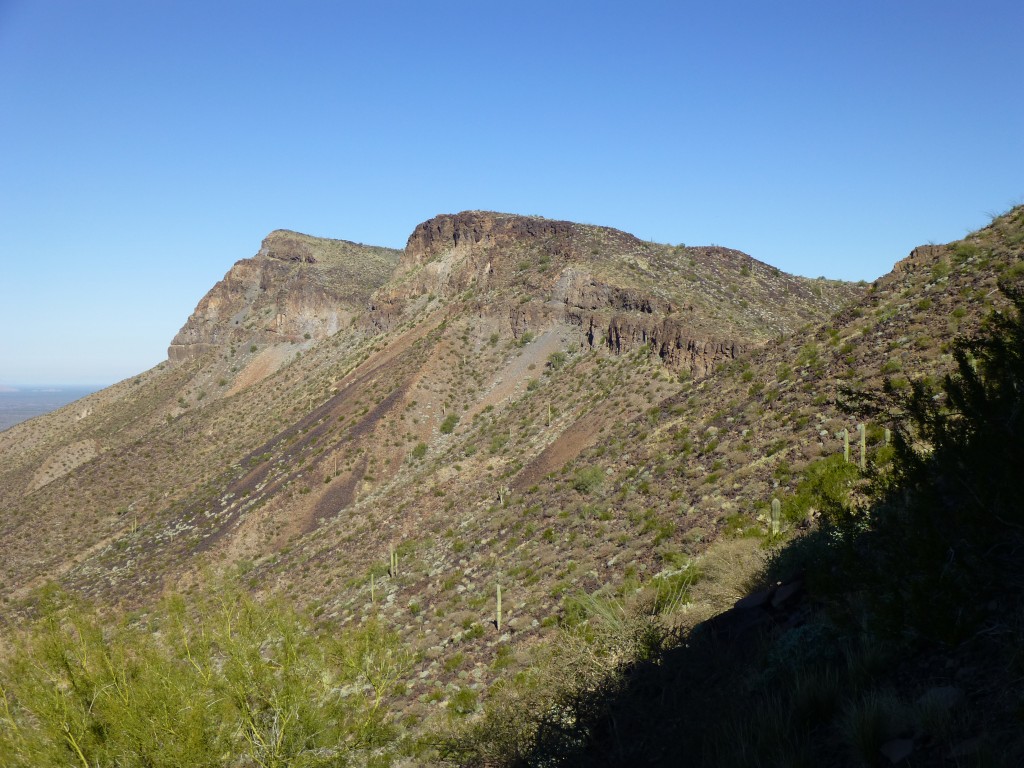 Looking north below the escarpment
