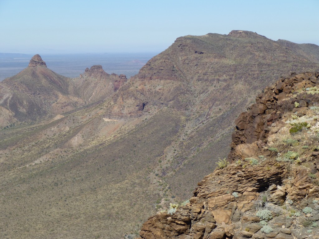 Looking NNW to Sheep Peak and Peak 2530