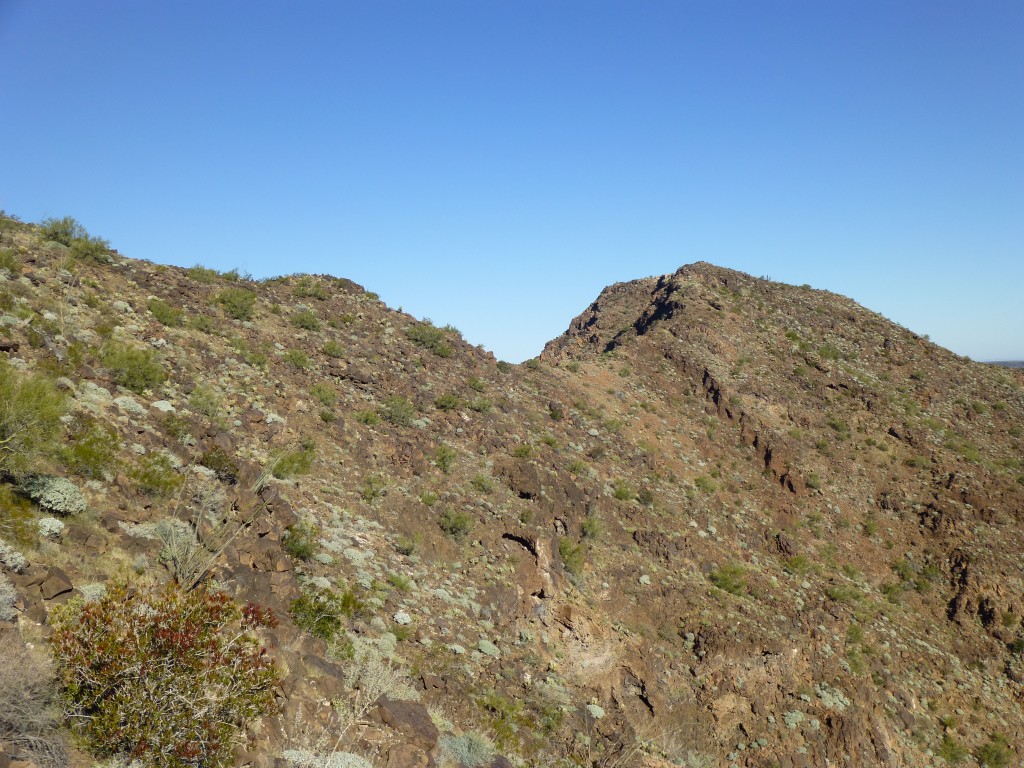 The summit ridge