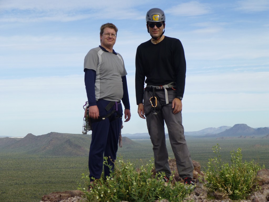 Andy (left) and John on the summit of Peak 2725