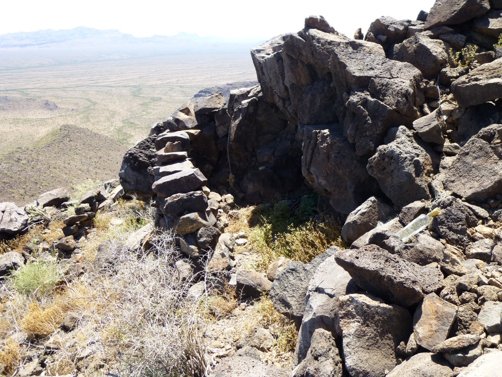 The shelter just below the summit of Peak 2974