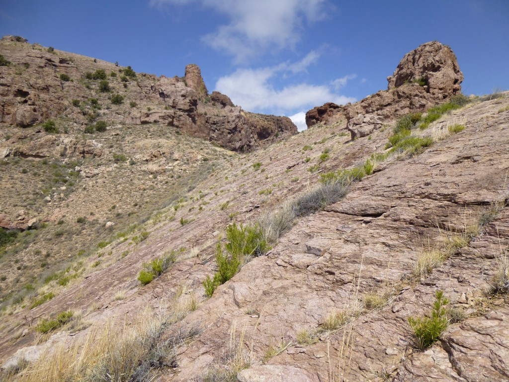 The tilted mountainside