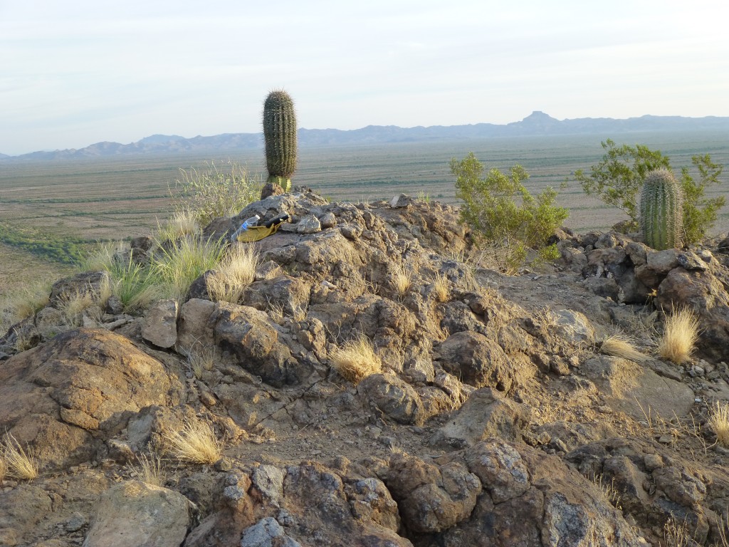 On top of Peak 1767, with Hat Mountain in the background