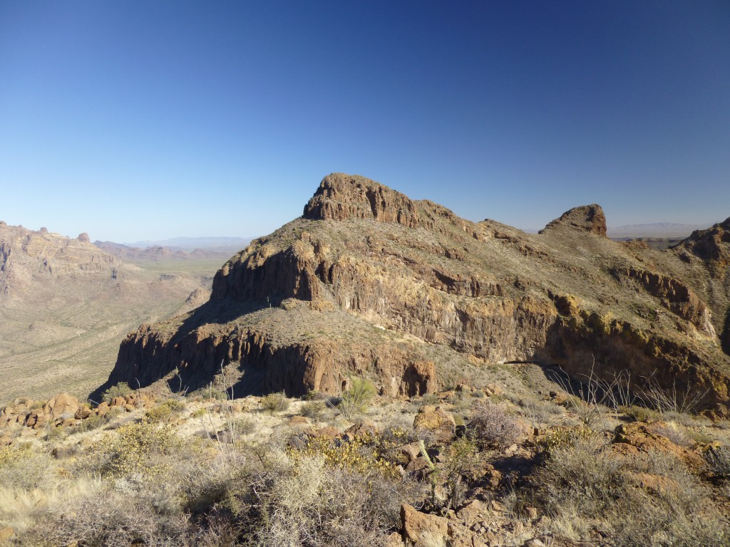 Diaz Spire, on the left, elevation 3,892'