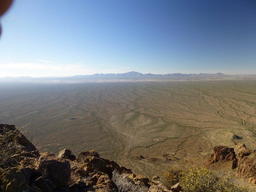 Looking southwest to Mexico