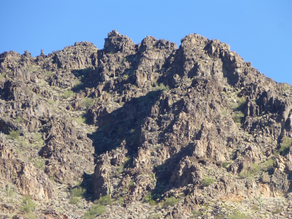 The broken summit ridge of Lookout Mountain (the part west of the summit)