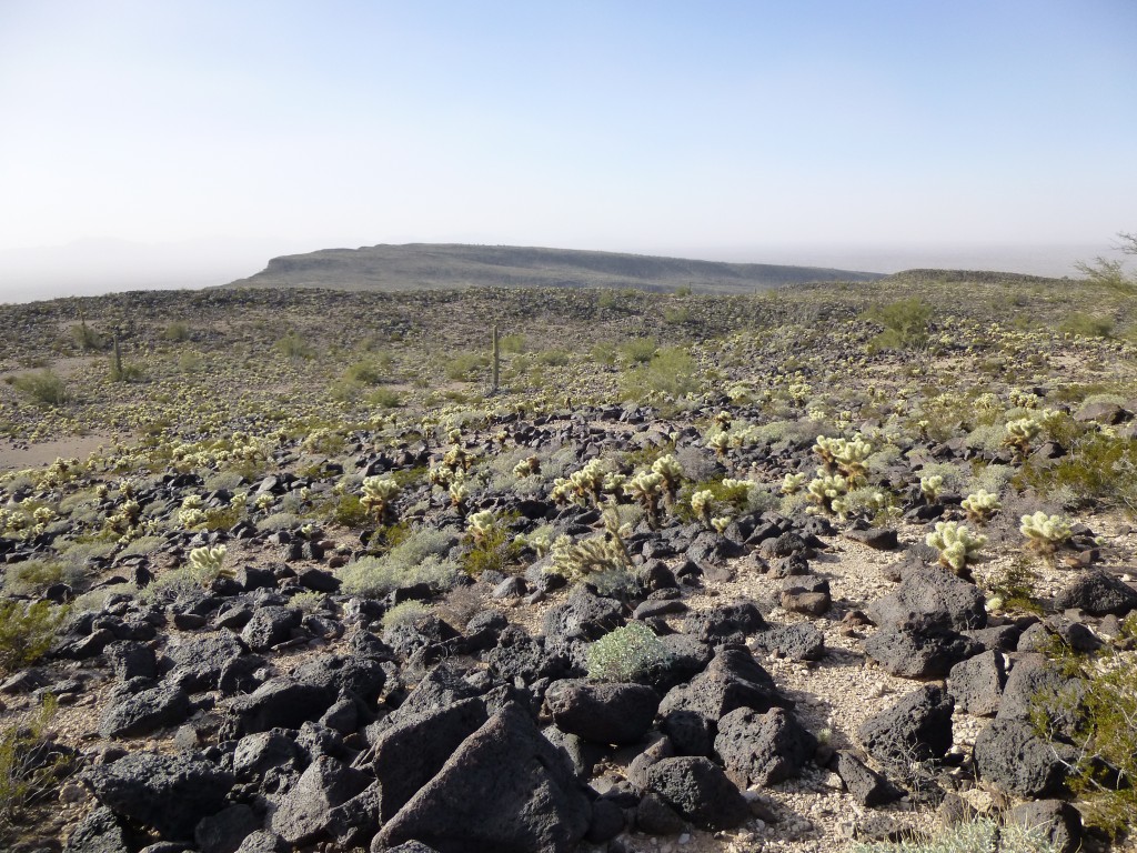 From 1703, looking west over the high plateau of the northern Aguilas