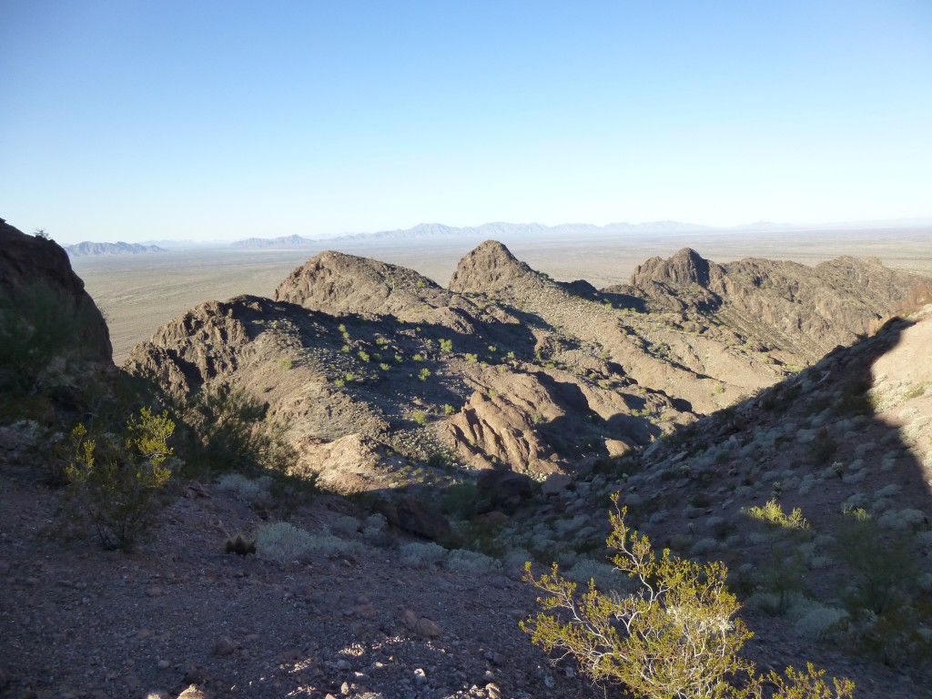 The beautiful untouched ridge extending northwest from Peak 1715