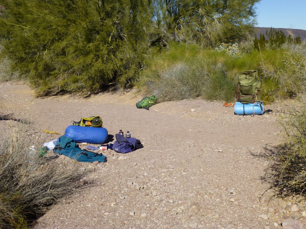 The site of our first camp.