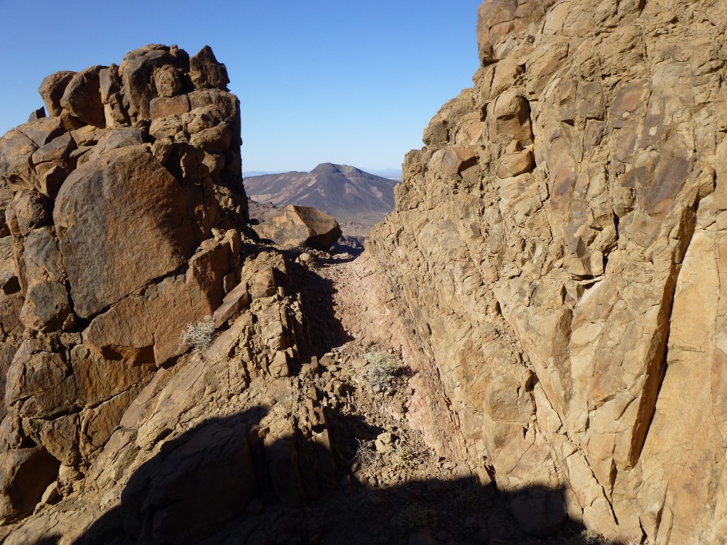 A bit of the route along the ridge