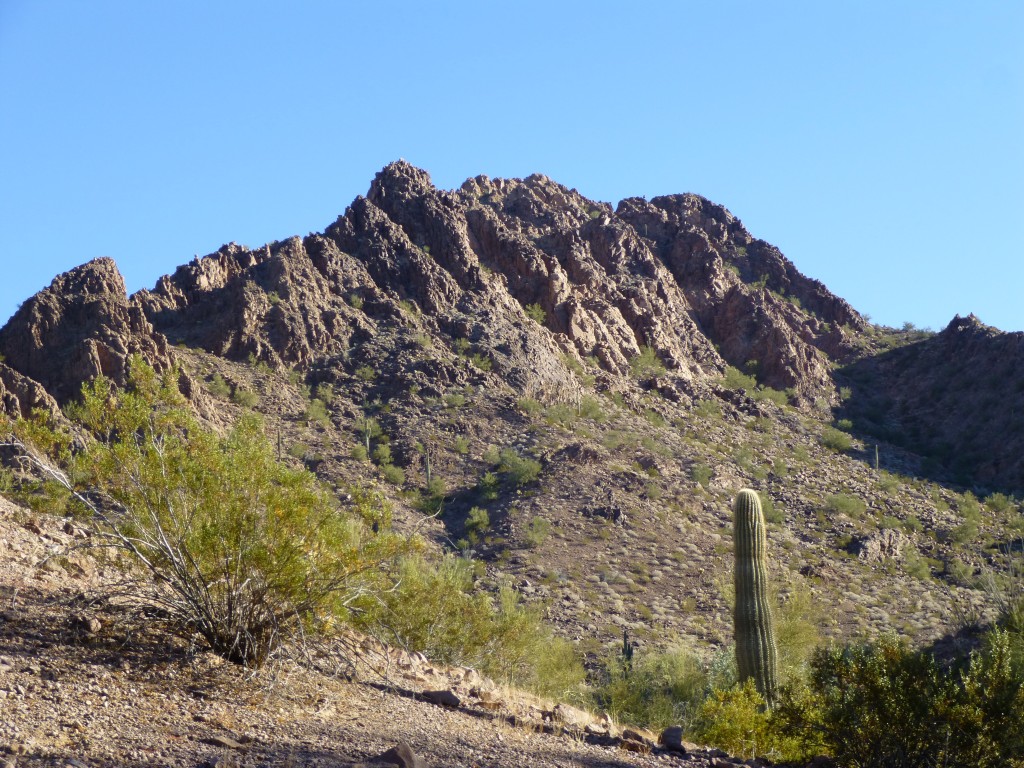 The northwest side of Peak 1750